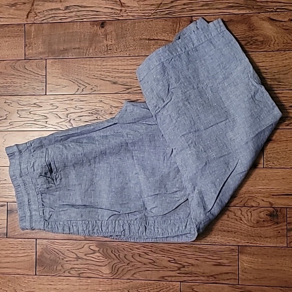 Athleta Cabo Wide Leg Linen Pants in Light Blue - 18 - Picture 7 of 9